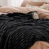 imageBedsure GentleSoft Yellow Throw Blanket for Couch  Super Soft Cozy Blankets for Women Cute Small Blanket for Girls 50x70 InchesBlack