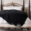 imageBedsure GentleSoft Yellow Throw Blanket for Couch  Super Soft Cozy Blankets for Women Cute Small Blanket for Girls 50x70 InchesBlack