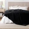imageBedsure GentleSoft Yellow Throw Blanket for Couch  Super Soft Cozy Blankets for Women Cute Small Blanket for Girls 50x70 InchesBlack