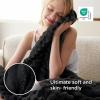 imageBedsure GentleSoft Yellow Throw Blanket for Couch  Super Soft Cozy Blankets for Women Cute Small Blanket for Girls 50x70 InchesBlack