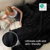 imageBedsure GentleSoft Yellow Throw Blanket for Couch  Super Soft Cozy Blankets for Women Cute Small Blanket for Girls 50x70 InchesBlack