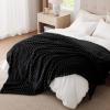 imageBedsure GentleSoft Yellow Throw Blanket for Couch  Super Soft Cozy Blankets for Women Cute Small Blanket for Girls 50x70 InchesBlack