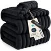 imageBedsure GentleSoft Yellow Throw Blanket for Couch  Super Soft Cozy Blankets for Women Cute Small Blanket for Girls 50x70 InchesBlack