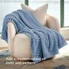 imageBedsure GentleSoft Yellow Throw Blanket for Couch  Super Soft Cozy Blankets for Women Cute Small Blanket for Girls 50x70 InchesBlue