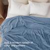 imageBedsure GentleSoft Yellow Throw Blanket for Couch  Super Soft Cozy Blankets for Women Cute Small Blanket for Girls 50x70 InchesBlue