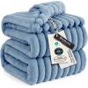 imageBedsure GentleSoft Yellow Throw Blanket for Couch  Super Soft Cozy Blankets for Women Cute Small Blanket for Girls 50x70 InchesBlue