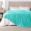 imageBedsure GentleSoft Yellow Throw Blanket for Couch  Super Soft Cozy Blankets for Women Cute Small Blanket for Girls 50x70 InchesBlue Fog
