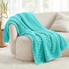 imageBedsure GentleSoft Yellow Throw Blanket for Couch  Super Soft Cozy Blankets for Women Cute Small Blanket for Girls 50x70 InchesBlue Fog