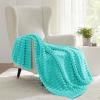 imageBedsure GentleSoft Yellow Throw Blanket for Couch  Super Soft Cozy Blankets for Women Cute Small Blanket for Girls 50x70 InchesBlue Fog