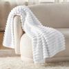 imageBedsure GentleSoft Yellow Throw Blanket for Couch  Super Soft Cozy Blankets for Women Cute Small Blanket for Girls 50x70 InchesBright White