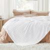 imageBedsure GentleSoft Yellow Throw Blanket for Couch  Super Soft Cozy Blankets for Women Cute Small Blanket for Girls 50x70 InchesBright White