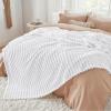 imageBedsure GentleSoft Yellow Throw Blanket for Couch  Super Soft Cozy Blankets for Women Cute Small Blanket for Girls 50x70 InchesBright White