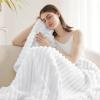 imageBedsure GentleSoft Yellow Throw Blanket for Couch  Super Soft Cozy Blankets for Women Cute Small Blanket for Girls 50x70 InchesBright White