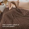 imageBedsure GentleSoft Yellow Throw Blanket for Couch  Super Soft Cozy Blankets for Women Cute Small Blanket for Girls 50x70 InchesBrown