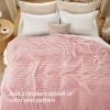 imageBedsure GentleSoft Yellow Throw Blanket for Couch  Super Soft Cozy Blankets for Women Cute Small Blanket for Girls 50x70 InchesCoral Pink