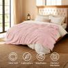 imageBedsure GentleSoft Yellow Throw Blanket for Couch  Super Soft Cozy Blankets for Women Cute Small Blanket for Girls 50x70 InchesCoral Pink