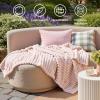 imageBedsure GentleSoft Yellow Throw Blanket for Couch  Super Soft Cozy Blankets for Women Cute Small Blanket for Girls 50x70 InchesCrystal Pink