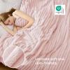 imageBedsure GentleSoft Yellow Throw Blanket for Couch  Super Soft Cozy Blankets for Women Cute Small Blanket for Girls 50x70 InchesCrystal Pink