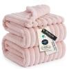 imageBedsure GentleSoft Yellow Throw Blanket for Couch  Super Soft Cozy Blankets for Women Cute Small Blanket for Girls 50x70 InchesCrystal Pink