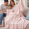 imageBedsure GentleSoft Yellow Throw Blanket for Couch  Super Soft Cozy Blankets for Women Cute Small Blanket for Girls 50x70 InchesCrystal Pink