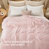 imageBedsure GentleSoft Yellow Throw Blanket for Couch  Super Soft Cozy Blankets for Women Cute Small Blanket for Girls 50x70 InchesCrystal Pink