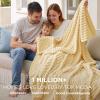 imageBedsure GentleSoft Yellow Throw Blanket for Couch  Super Soft Cozy Blankets for Women Cute Small Blanket for Girls 50x70 InchesCustard Yellow