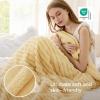 imageBedsure GentleSoft Yellow Throw Blanket for Couch  Super Soft Cozy Blankets for Women Cute Small Blanket for Girls 50x70 InchesCustard Yellow