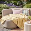 imageBedsure GentleSoft Yellow Throw Blanket for Couch  Super Soft Cozy Blankets for Women Cute Small Blanket for Girls 50x70 InchesCustard Yellow