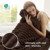 imageBedsure GentleSoft Yellow Throw Blanket for Couch  Super Soft Cozy Blankets for Women Cute Small Blanket for Girls 50x70 InchesDark Chocolate