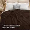 imageBedsure GentleSoft Yellow Throw Blanket for Couch  Super Soft Cozy Blankets for Women Cute Small Blanket for Girls 50x70 InchesDark Chocolate
