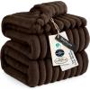 imageBedsure GentleSoft Yellow Throw Blanket for Couch  Super Soft Cozy Blankets for Women Cute Small Blanket for Girls 50x70 InchesDark Chocolate