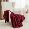 imageBedsure GentleSoft Yellow Throw Blanket for Couch  Super Soft Cozy Blankets for Women Cute Small Blanket for Girls 50x70 InchesDeep Red
