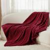 imageBedsure GentleSoft Yellow Throw Blanket for Couch  Super Soft Cozy Blankets for Women Cute Small Blanket for Girls 50x70 InchesDeep Red