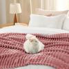 imageBedsure GentleSoft Yellow Throw Blanket for Couch  Super Soft Cozy Blankets for Women Cute Small Blanket for Girls 50x70 InchesDusty Pink
