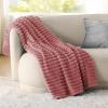 imageBedsure GentleSoft Yellow Throw Blanket for Couch  Super Soft Cozy Blankets for Women Cute Small Blanket for Girls 50x70 InchesDusty Pink