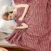 imageBedsure GentleSoft Yellow Throw Blanket for Couch  Super Soft Cozy Blankets for Women Cute Small Blanket for Girls 50x70 InchesDusty Pink