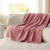 imageBedsure GentleSoft Yellow Throw Blanket for Couch  Super Soft Cozy Blankets for Women Cute Small Blanket for Girls 50x70 InchesDusty Pink