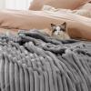 imageBedsure GentleSoft Yellow Throw Blanket for Couch  Super Soft Cozy Blankets for Women Cute Small Blanket for Girls 50x70 InchesFrost Gray