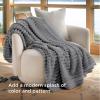 imageBedsure GentleSoft Yellow Throw Blanket for Couch  Super Soft Cozy Blankets for Women Cute Small Blanket for Girls 50x70 InchesFrost Gray