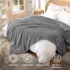 imageBedsure GentleSoft Yellow Throw Blanket for Couch  Super Soft Cozy Blankets for Women Cute Small Blanket for Girls 50x70 InchesFrost Gray