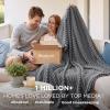 imageBedsure GentleSoft Yellow Throw Blanket for Couch  Super Soft Cozy Blankets for Women Cute Small Blanket for Girls 50x70 InchesFrost Gray