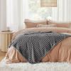 imageBedsure GentleSoft Yellow Throw Blanket for Couch  Super Soft Cozy Blankets for Women Cute Small Blanket for Girls 50x70 InchesFrost Gray