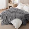 imageBedsure GentleSoft Yellow Throw Blanket for Couch  Super Soft Cozy Blankets for Women Cute Small Blanket for Girls 50x70 InchesFrost Gray