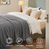 imageBedsure GentleSoft Yellow Throw Blanket for Couch  Super Soft Cozy Blankets for Women Cute Small Blanket for Girls 50x70 InchesFrost Gray