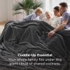imageBedsure GentleSoft Yellow Throw Blanket for Couch  Super Soft Cozy Blankets for Women Cute Small Blanket for Girls 50x70 InchesGrey