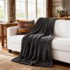 imageBedsure GentleSoft Yellow Throw Blanket for Couch  Super Soft Cozy Blankets for Women Cute Small Blanket for Girls 50x70 InchesGrey