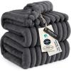 imageBedsure GentleSoft Yellow Throw Blanket for Couch  Super Soft Cozy Blankets for Women Cute Small Blanket for Girls 50x70 InchesGrey