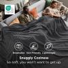imageBedsure GentleSoft Yellow Throw Blanket for Couch  Super Soft Cozy Blankets for Women Cute Small Blanket for Girls 50x70 InchesGrey