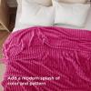 imageBedsure GentleSoft Yellow Throw Blanket for Couch  Super Soft Cozy Blankets for Women Cute Small Blanket for Girls 50x70 InchesHot Pink