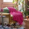 imageBedsure GentleSoft Yellow Throw Blanket for Couch  Super Soft Cozy Blankets for Women Cute Small Blanket for Girls 50x70 InchesHot Pink